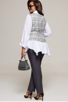 6190 клетка+графит комплект с брюками