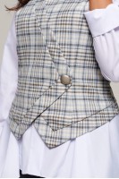 6190 клетка+графит комплект с брюками