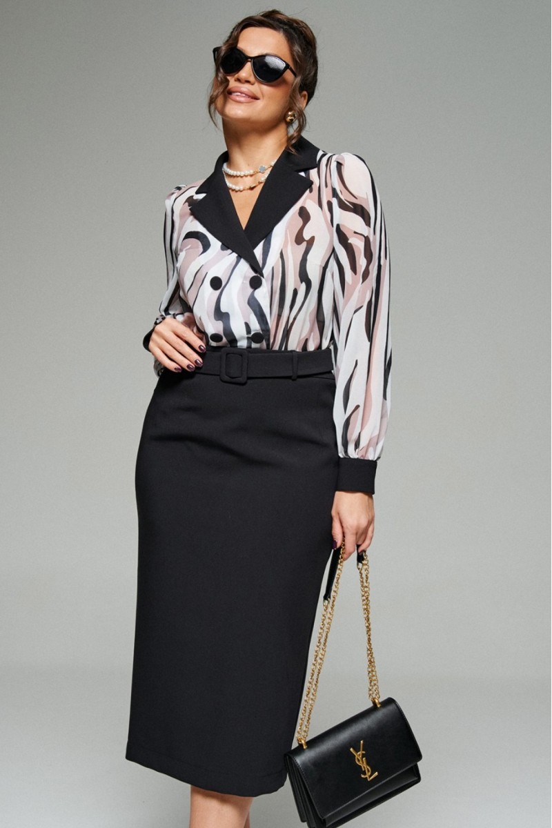 6281 чёрный платье