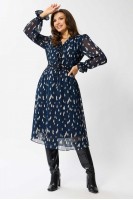 970синий платье