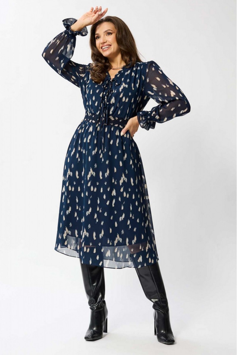 970синий платье