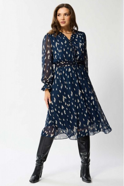 970синий платье