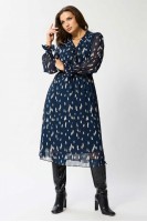 970синий платье