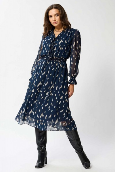 970синий платье