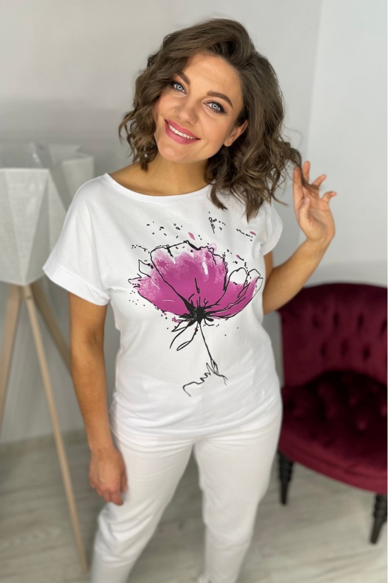 2062 белый/лавандовый джемпер  свитер